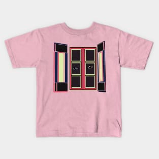 'Through the Window: A Subtle Glimpse'. Kids T-Shirt